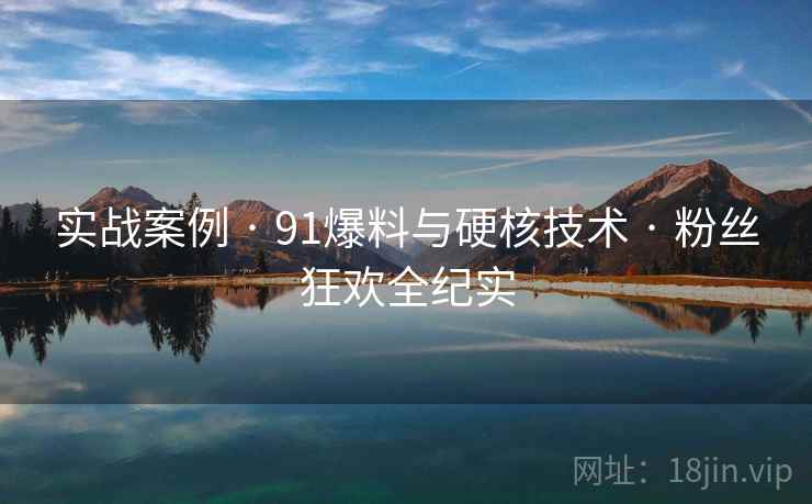实战案例 · 91爆料与硬核技术 · 粉丝狂欢全纪实
