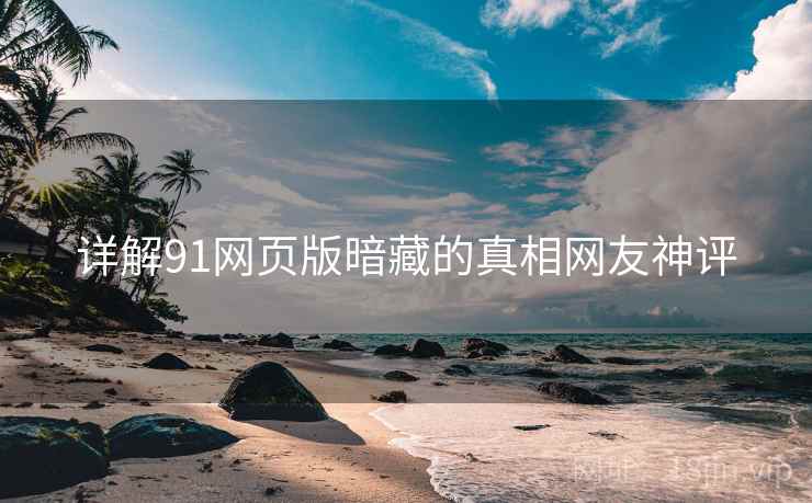 详解91网页版暗藏的真相网友神评