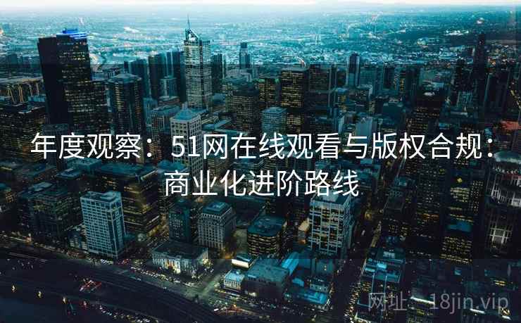 年度观察：51网在线观看与版权合规：商业化进阶路线