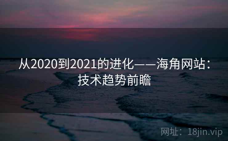 从2020到2021的进化——海角网站：技术趋势前瞻