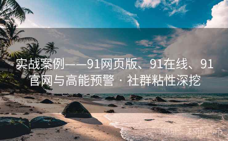 实战案例——91网页版、91在线、91官网与高能预警 · 社群粘性深挖