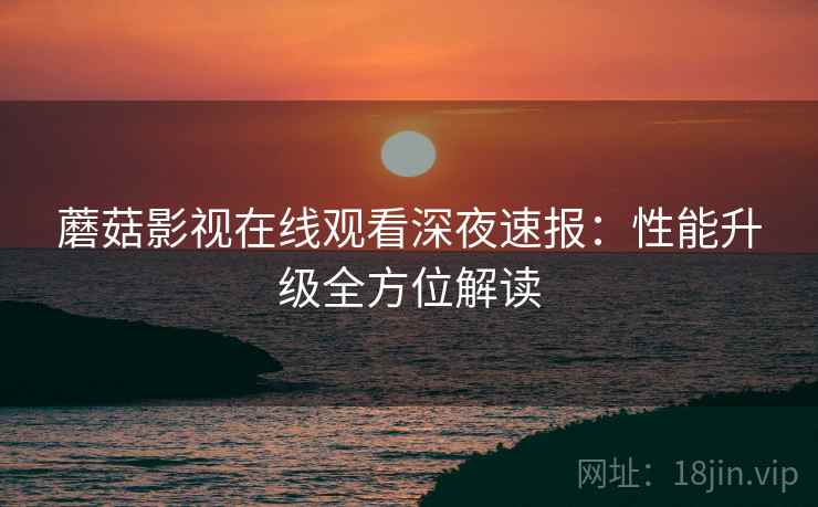 蘑菇影视在线观看深夜速报：性能升级全方位解读